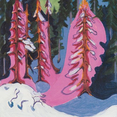 En el borde del bosque de Ernst Ludwig Kirchner